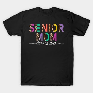 Proud Mom Graduate Leopard, Senior Mom Class of 2025 T-Shirt